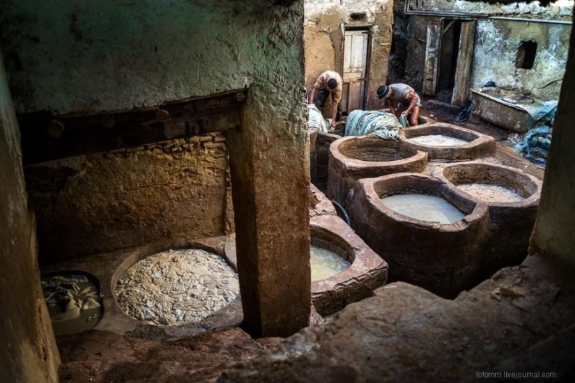 Marruecos: talleres de cuero de Fes