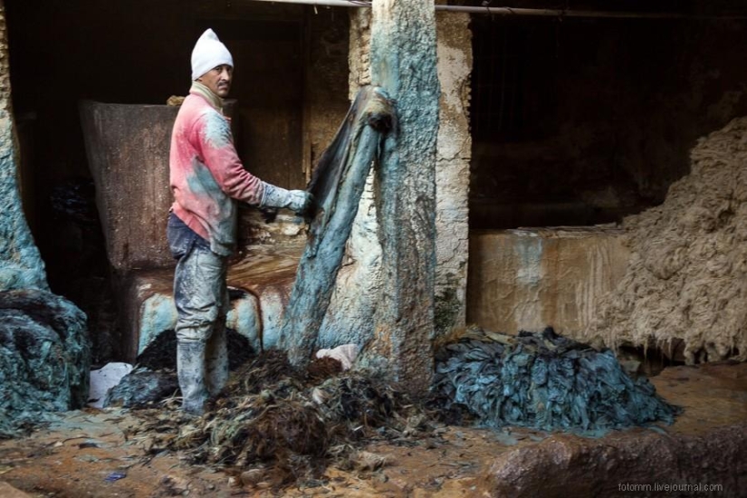 Marruecos: talleres de cuero de Fes