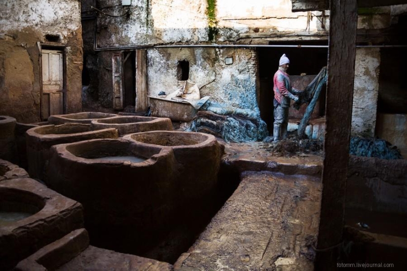 Marruecos: talleres de cuero de Fes
