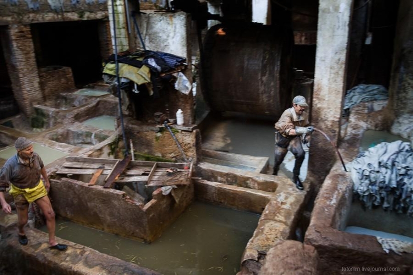 Marruecos: talleres de cuero de Fes
