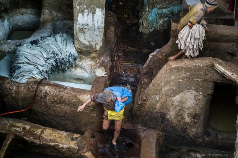 Marruecos: talleres de cuero de Fes