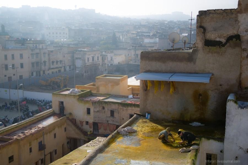 Marruecos: talleres de cuero de Fes