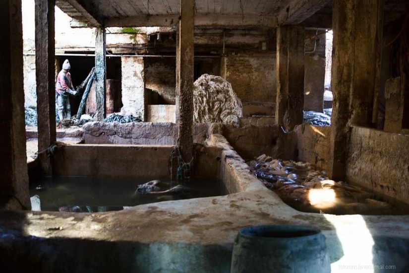 Marruecos: talleres de cuero de Fes