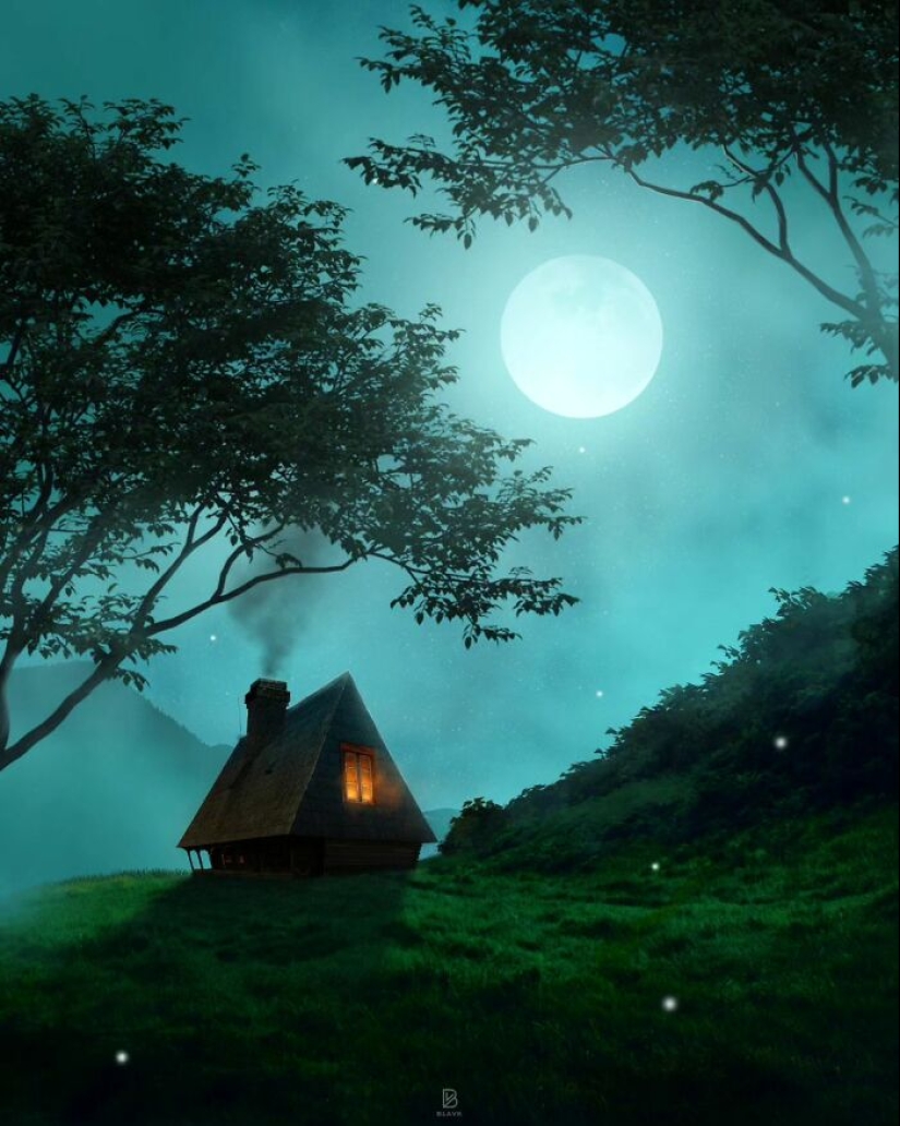 Me encanta crear escenas imaginarias con personas, animales o personajes de fantasía.