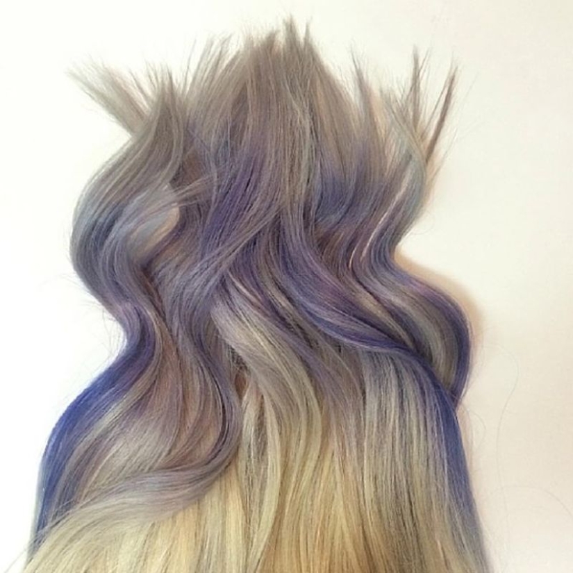 “Mermaid hair” is a new beauty trend from social networks