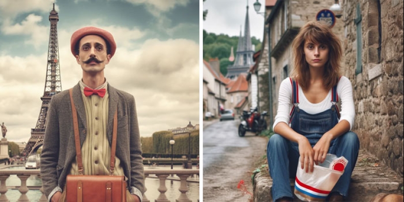 Midjourney generó representantes estereotipados de diferentes países europeos