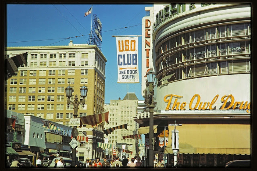 Mientras la URSS estaba en guerra con los fascistas: fotos en color de la pacífica Los Ángeles durante la Segunda Guerra Mundial y después Mientras la URSS estaba en guerra con los fascistas: fotos en color de la pacífica Los Ángeles durante la Segunda Guerra Mundial y después