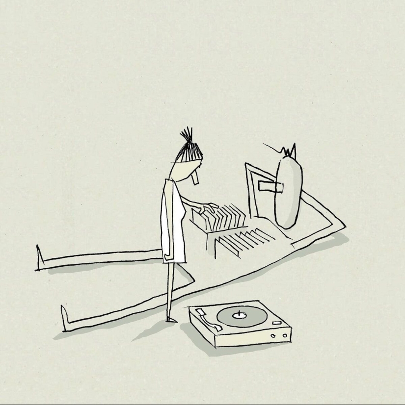 Minimalistic illustrations by an artist from Israel, where simple details hide deep meaning