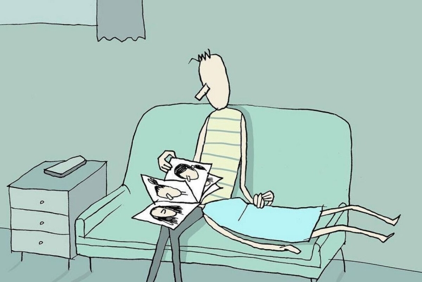 Minimalistic illustrations by an artist from Israel, where simple details hide deep meaning