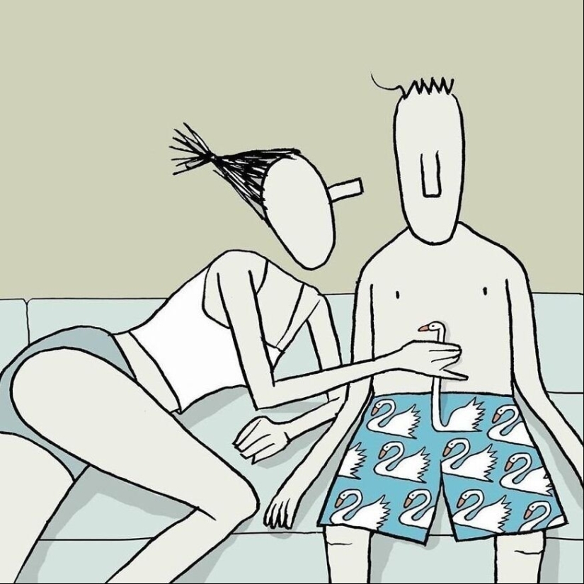 Minimalistic illustrations by an artist from Israel, where simple details hide deep meaning