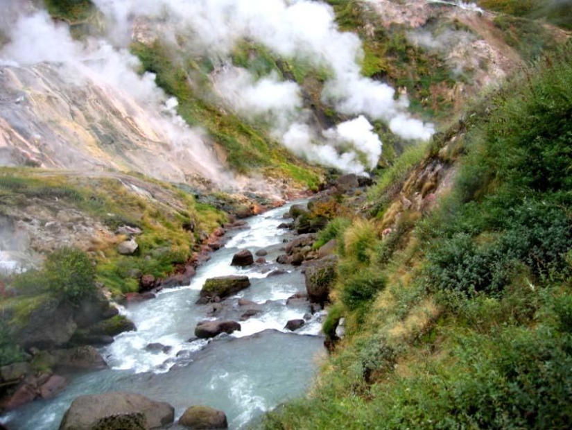 Miracle of nature - Geysernaya river