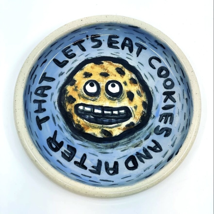 Mis 10 piezas de cerámica con actitud que reciclé de platos no deseados