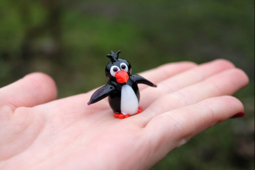 Mis 8 figuras en miniatura de vidrio que hice para Navidad como regalos únicos Mis 8 figuras en miniatura de vidrio que hice para Navidad como regalos únicos