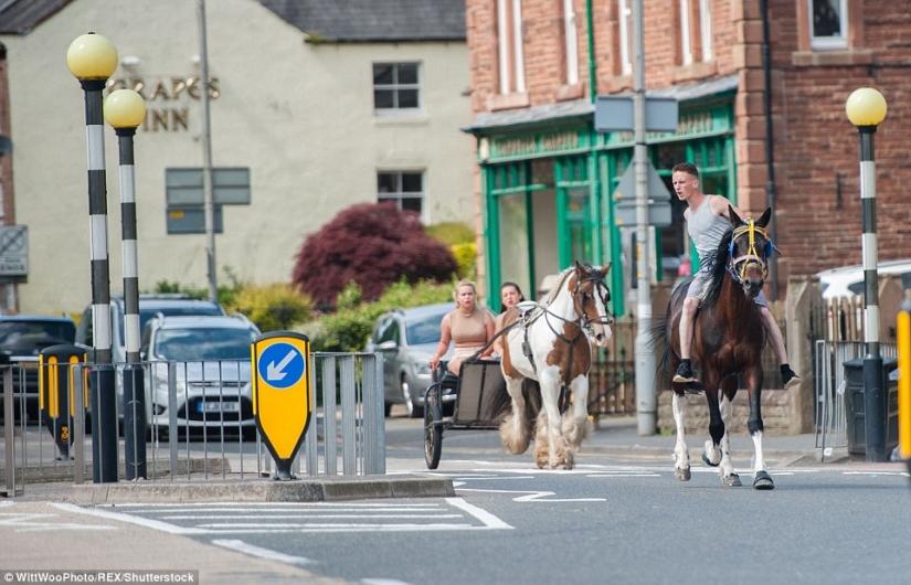 Mixed up in a bunch of horses, people: what thousands of gypsies are doing at the Appleby Horse Fair