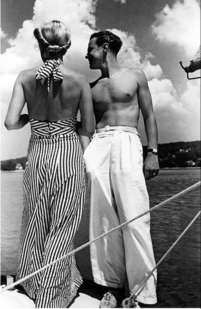 Moda playera de los años 20-30 del siglo XX.