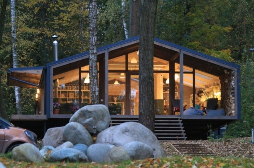 Modular house in the Moscow region, built in a week and only 4 million rubles