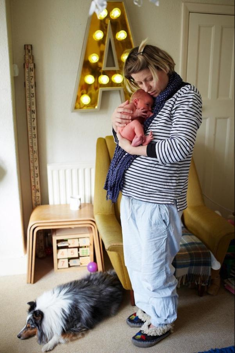 Moms with children who are one day old
