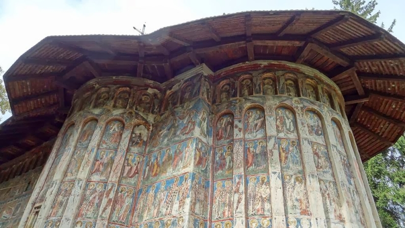 Monasteries in Romania, where amazing frescoes are not inside, but outside
