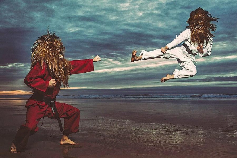 Monstruos wookiee de Star Wars en la vida cotidiana Monstruos wookiee de Star Wars en la vida cotidiana