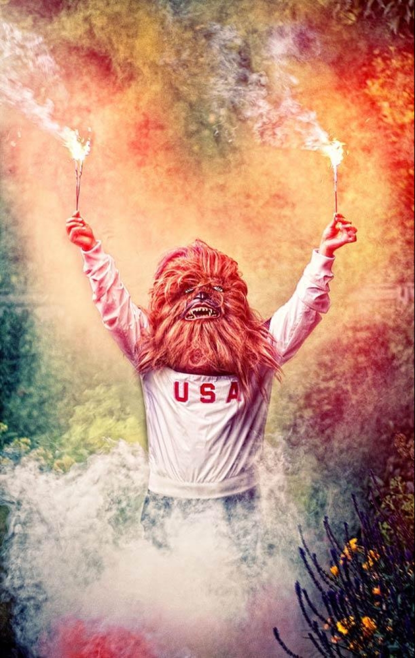 Monstruos wookiee de Star Wars en la vida cotidiana Monstruos wookiee de Star Wars en la vida cotidiana