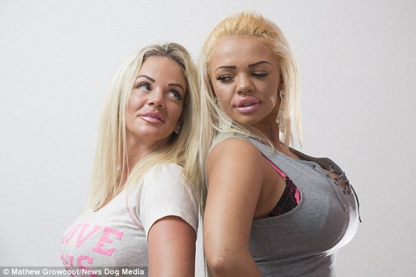 Mother and daughter do everything to become like a British TV star Mother and daughter do everything to become like a British TV star