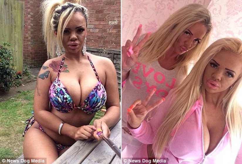 Mother and daughter do everything to become like a British TV star Mother and daughter do everything to become like a British TV star