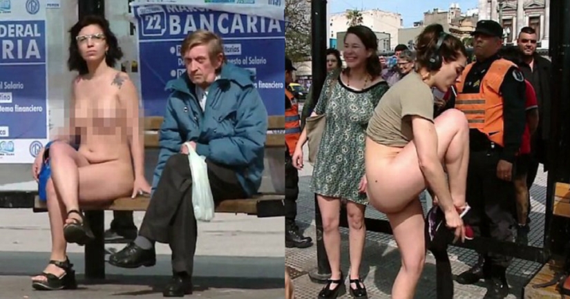 Mujeres desnudas frente al parlamento argentino para demostrar que no son cosas