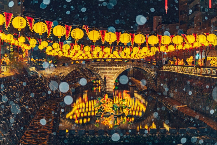 My 10 Images Of Nagasaki Lantern Festival In Snow, Which Is A Rare Occurrence