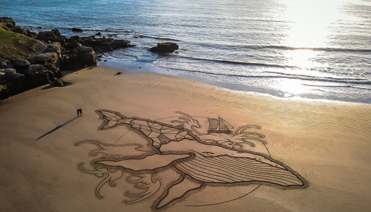 My 12 Beach Sand Drawings That Are Between 30 And 100 Meters Wide