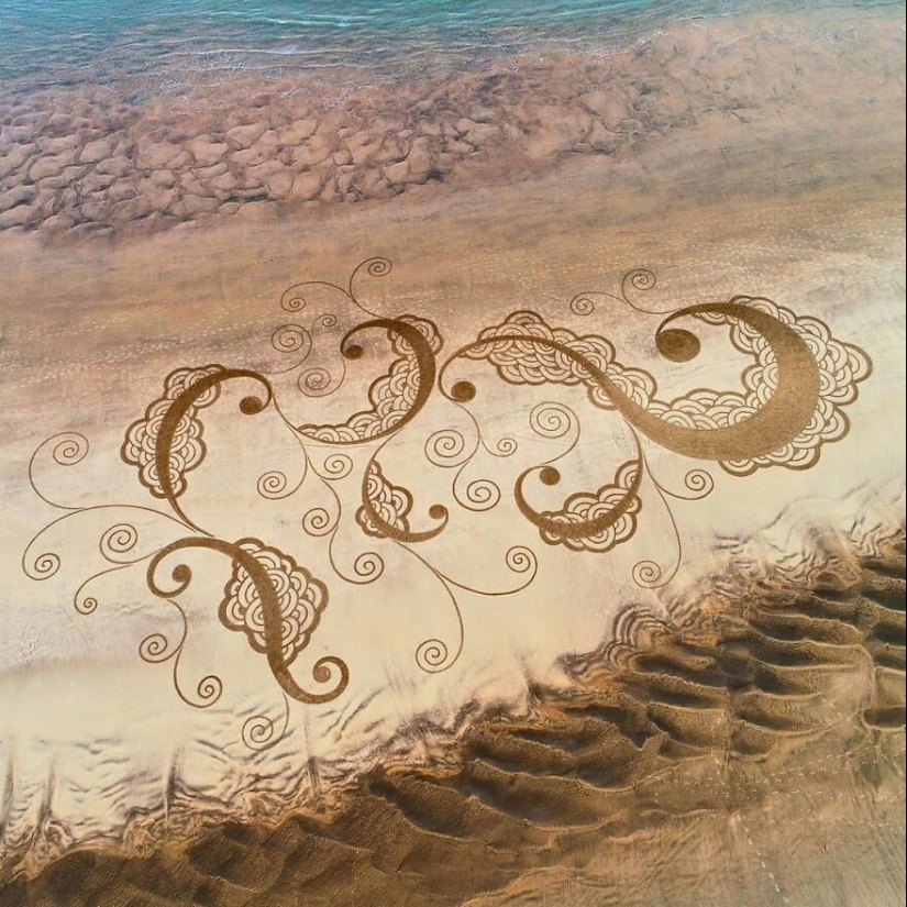 My 15 Beach Sand Drawings That Are Between 30 And 100 Meters Wide (Part2)