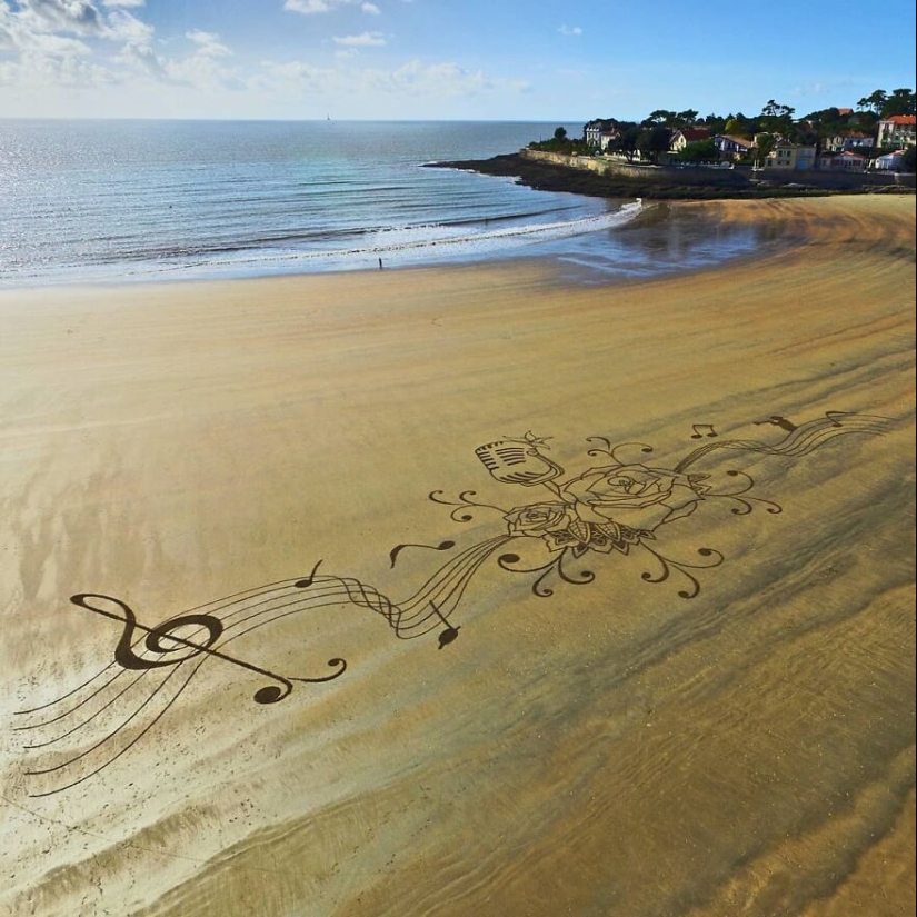 My 15 Beach Sand Drawings That Are Between 30 And 100 Meters Wide (Part2)