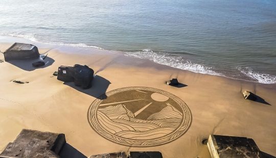 My 15 Beach Sand Drawings That Are Between 30 And 100 Meters Wide (Part2)