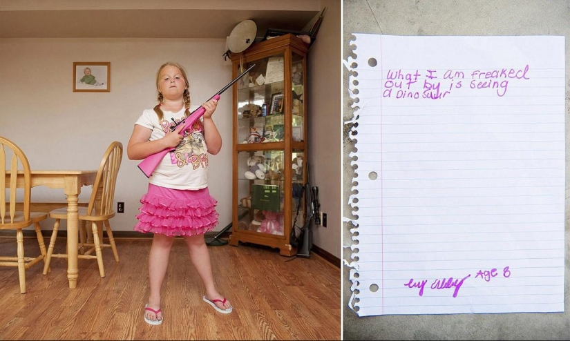 "My first rifle" - American children pose with their weapons