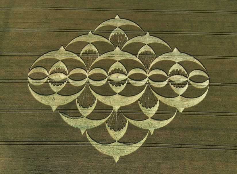 Mysterious crop circles in Wiltshire