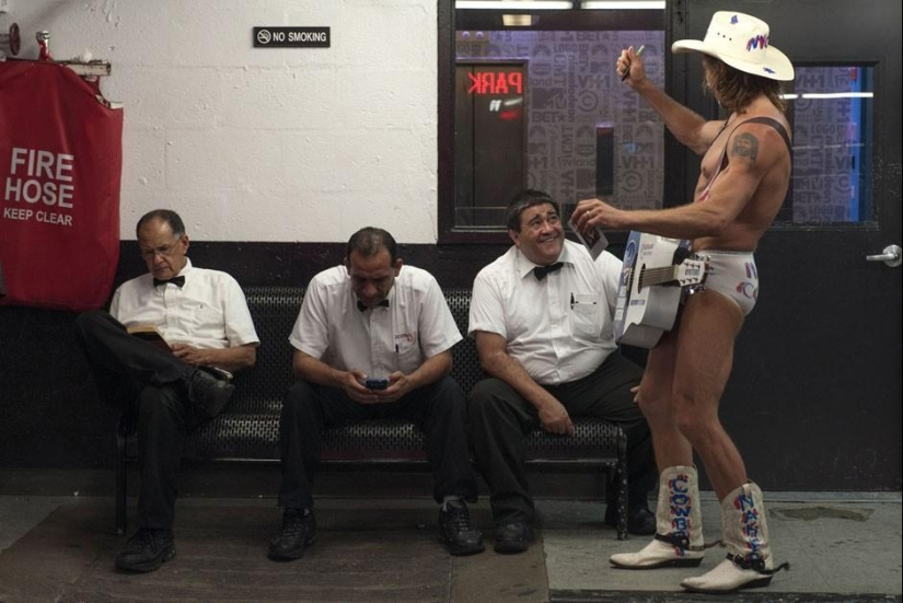 Naked Times Square Cowboy