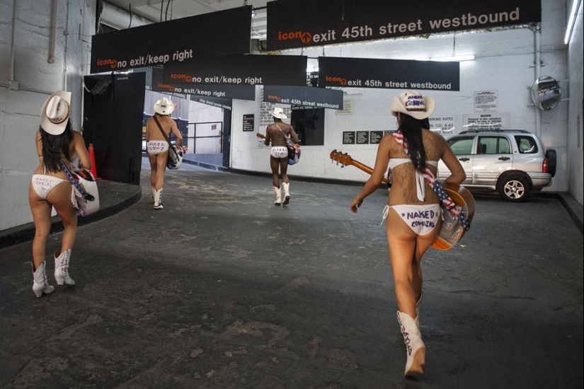 Naked Times Square Cowboy