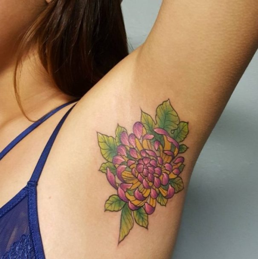 New Crazy Trend – Armpit Tattoos