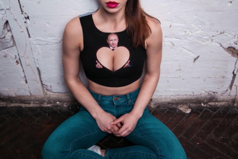 New women's T-shirts with Putin's image should appeal to men
