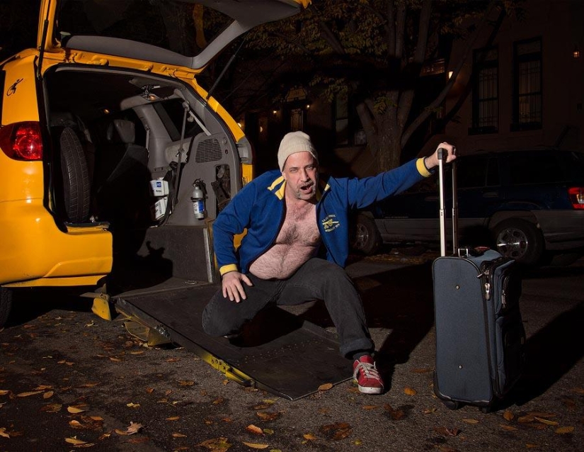 New York taxi drivers pose for anti-glamor calendar