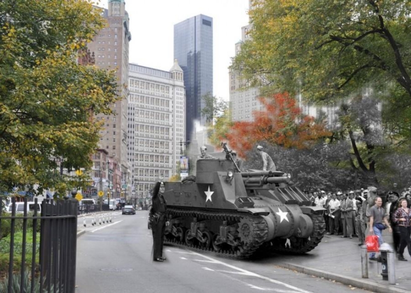 New York then and now