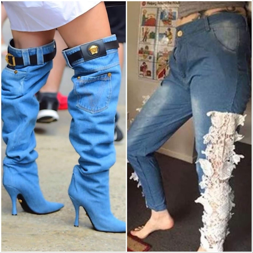 No gracias, todavía estoy como, voy a echar un vistazo. Ropa de corte raro que la gente compraba