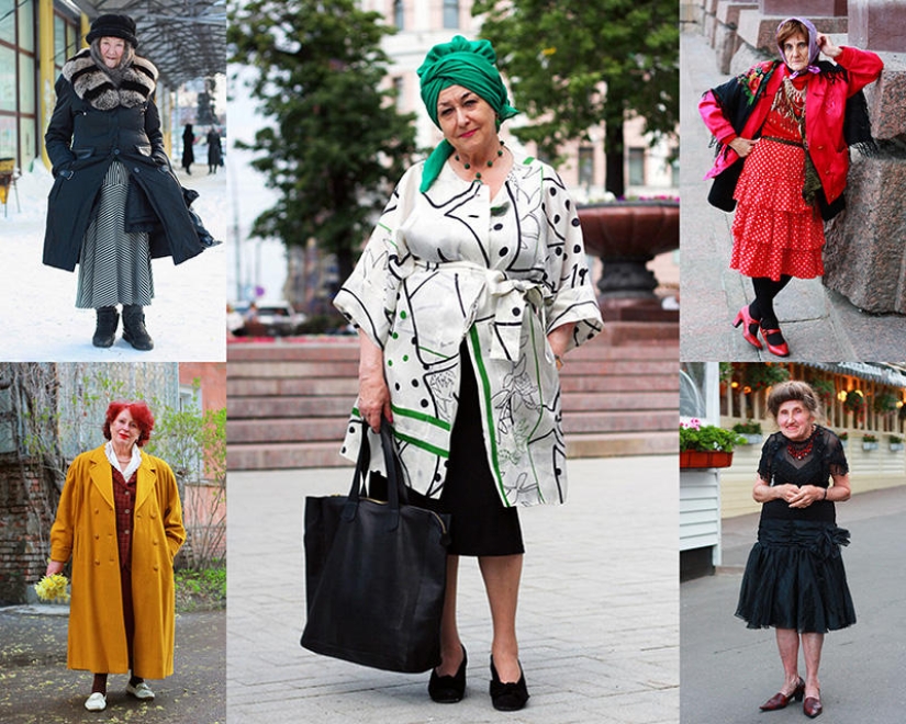 No matter what: stylish Russian pensioners