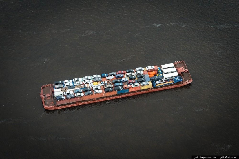 Norilsk y Dudinka desde arriba