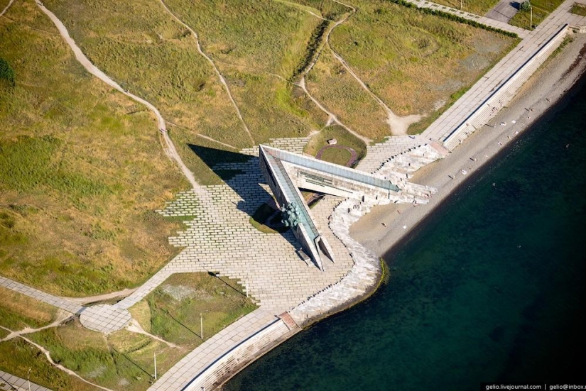 Novorossiysk and Gelendzhik from a height Novorossiysk and Gelendzhik from a height