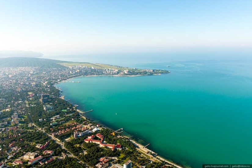 Novorossiysk y Gelendzhik desde una altura