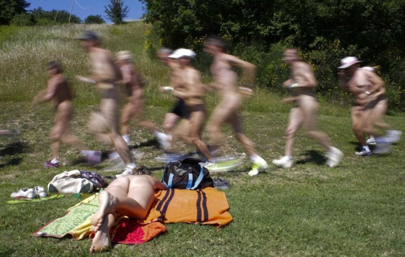 Nudist gathering in Italy