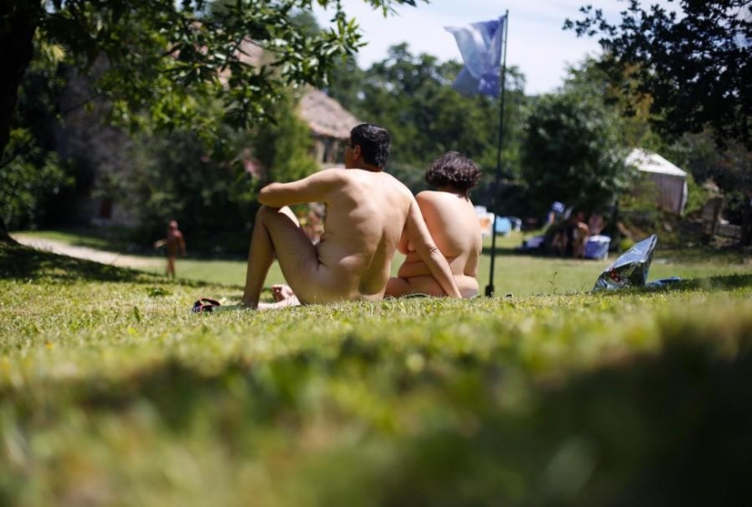 Nudist gathering in Italy
