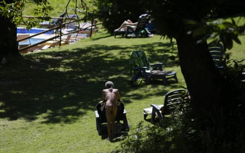 Nudist gathering in Italy