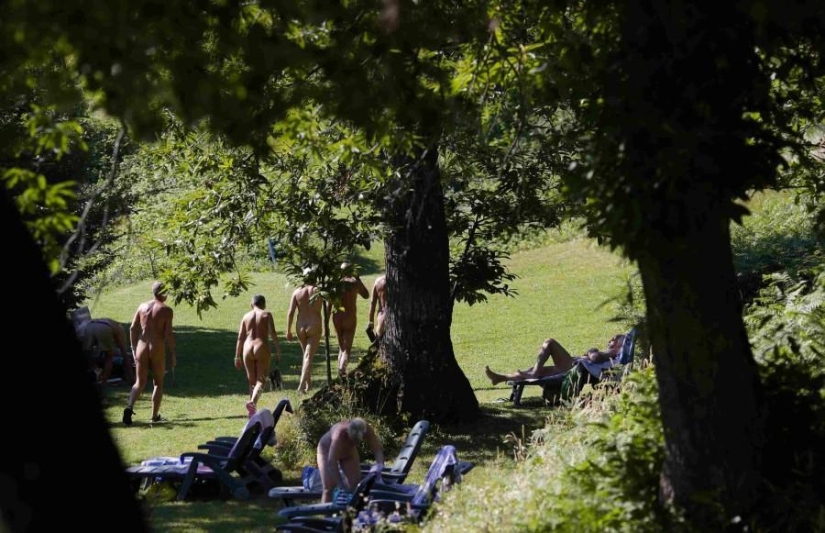 Nudist gathering in Italy