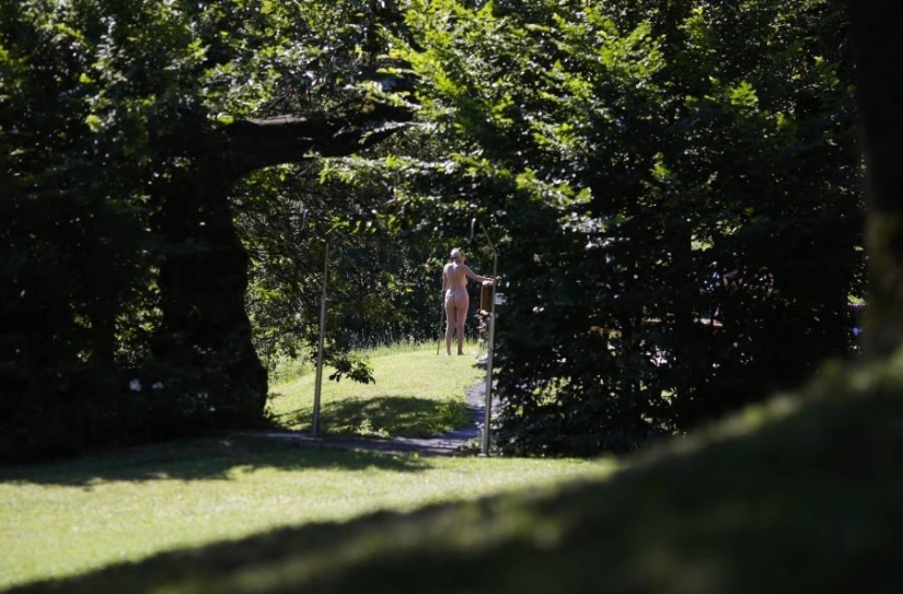 Nudist gathering in Italy